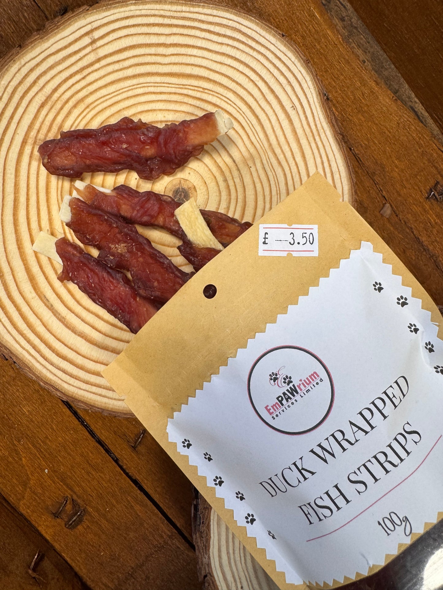 Duck Wrapped Fish Strips