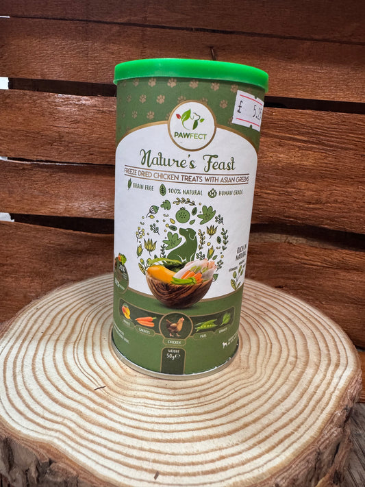 Freeze-Dried Chicken with Asian Greens