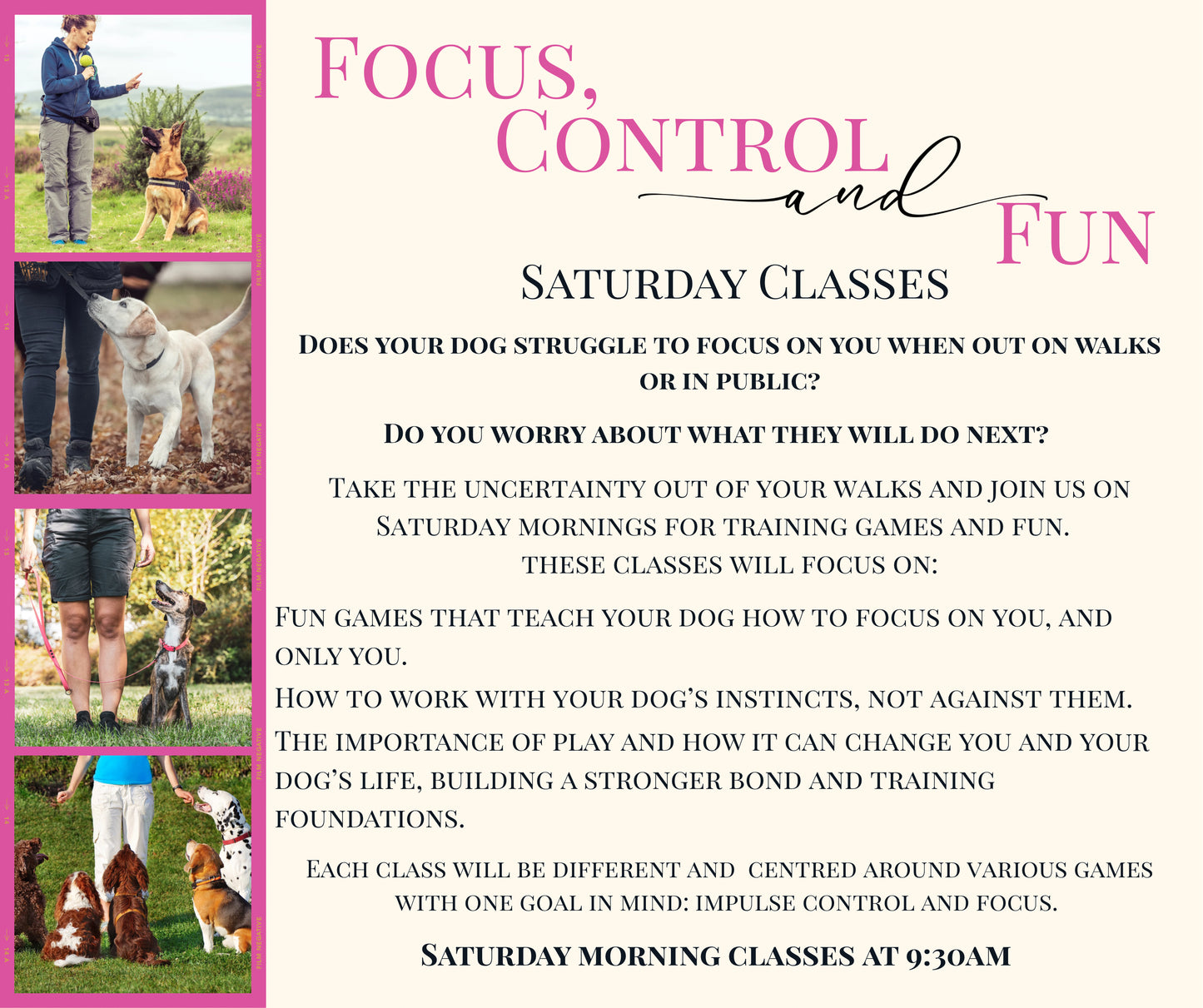 Focus, Control and Fun