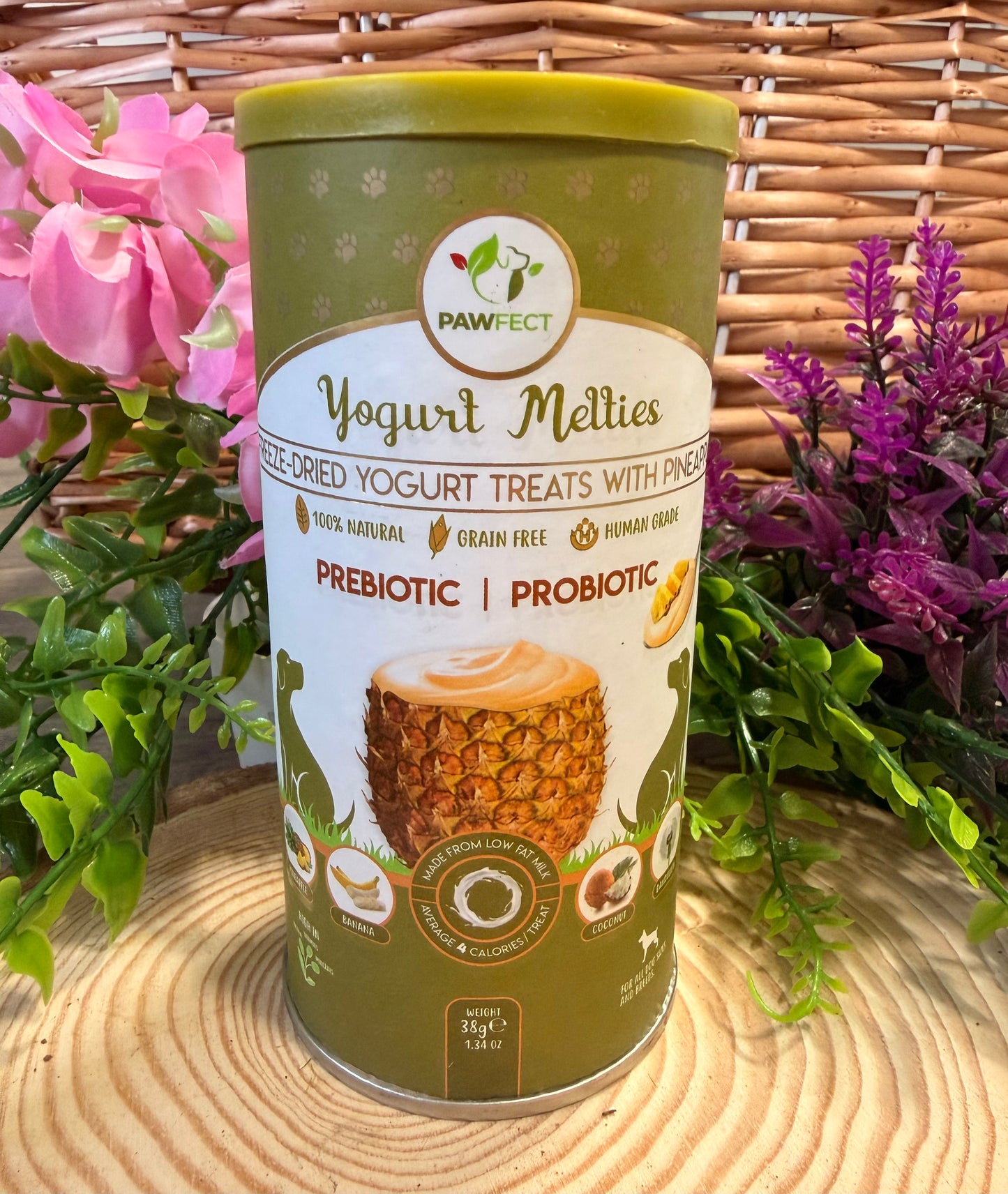 Freeze Dried Yogurt treats with Pineapple